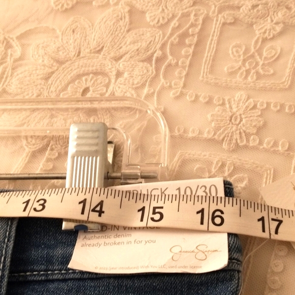 Jessica Simpson Starstruck High Rise Wide Leg Blue Jeans NWT - Picture 8 of 10